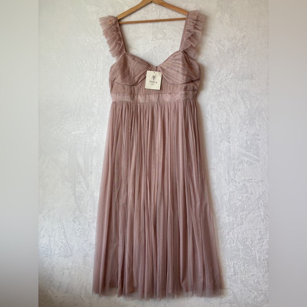 ASOS Anaya With Love pink Maxi Dress 12 NWT - Picture 2 of 13